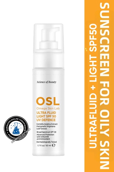 OSL Omega Skin Lab كريم أوميجا سكين لاب ألترا فلويد لايت للحماية من الأشعة فو...