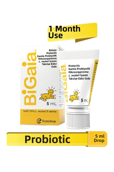 Bigaia قطرات البروبيوتيك 5 مل - استخدام لمدة شهر - دعم الجهاز الهضمي والمناعة...