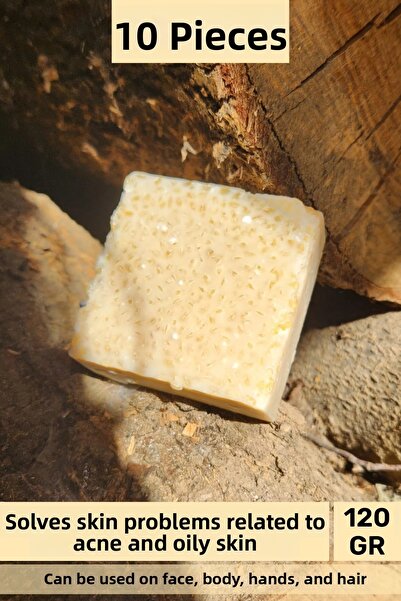 Carlburn # صابون عشبي طبيعي 100% برائحة جميلة لليدين والوجه والشعر والجسم، صا...