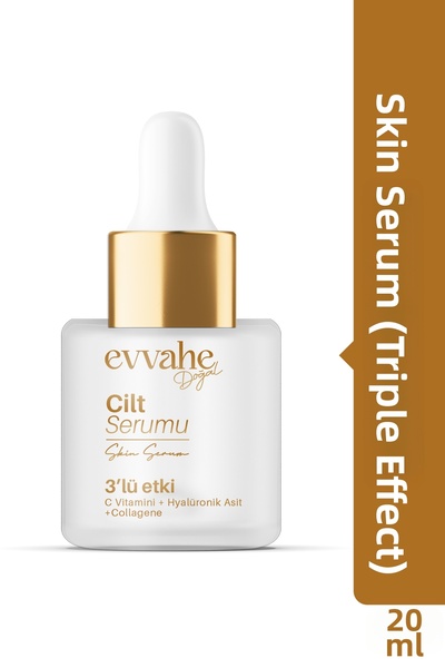EVVAHE DOĞAL Vitamin C and Hyaluronic Acid - 3-Pack Effective Skin Serum