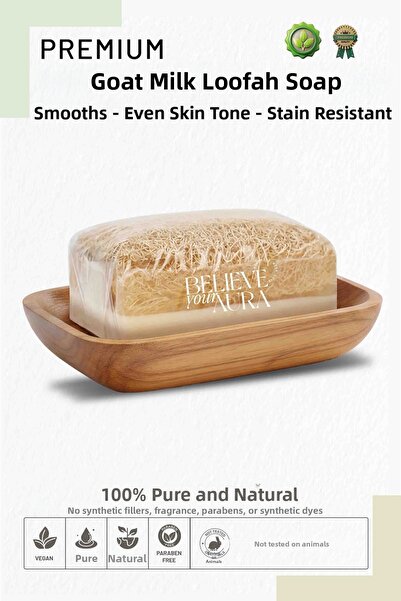 Believe Your Aura صابون خلاصة حليب الحمار والياسمين - صابون طبيعي مقشر ومضاد ...