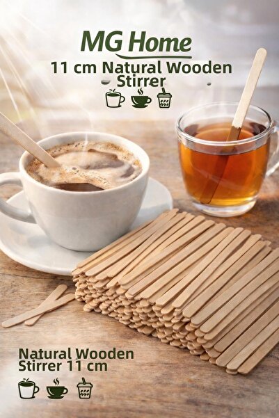 VENON 400 Pieces ☀️   Wooden Stirrer 1 Pack Disposable Tea ☀️ Coffee Stirrer ...