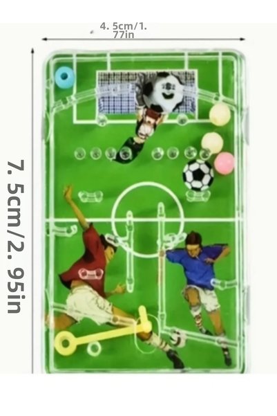 Emrah Gültekin 2 Pieces Mini Handheld Football Pinball Game with 2 Lollipop Candies in Gift Pack for School Distribution