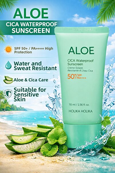 Holika Holika ألو سيكا واقي شمسي مقاوم للماء بمعامل حماية 50 (واقي شمسي مقاوم...