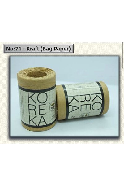Milano Koreka N: 71 Paper Bag Raffia Hand Knitting Yarn 100 Gr. 220 Meters.