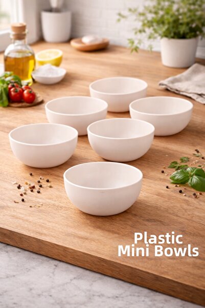 Melkan Home طقم بولات صغيرة دائرية 0.2 لتر × 6 قطع