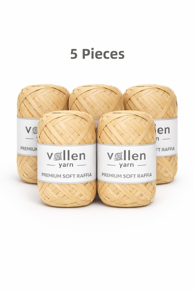 vollen yarn Pachet de 5 bucăți de ață moale premium din rafie |   Hârtie de p...