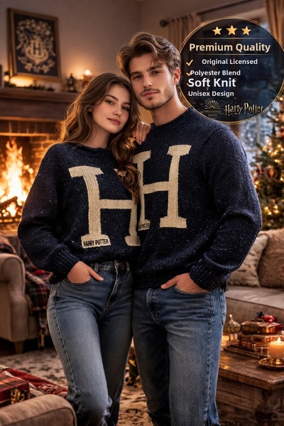 TOYFEST سترة هاري بوتر المرخصة بحرف H من مجموعة مولي ويزلي الأصلية من وارنر ب...