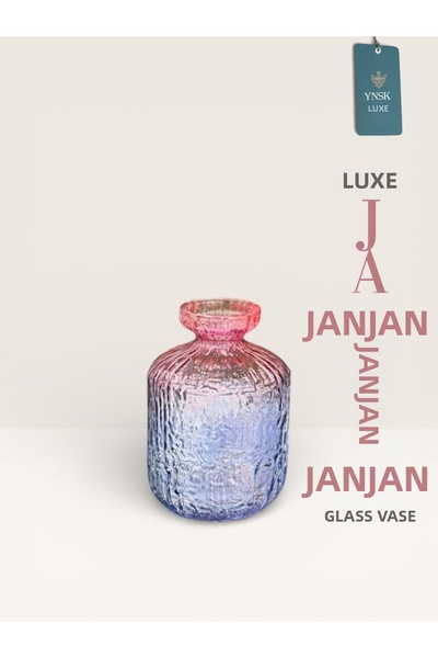 YNSK Luxury |   Janjan |   Imported Glass Vase (19 cm)