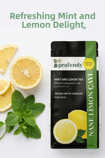 prafendy Mint Lemon Tea 250g - Real Fruit Kernels