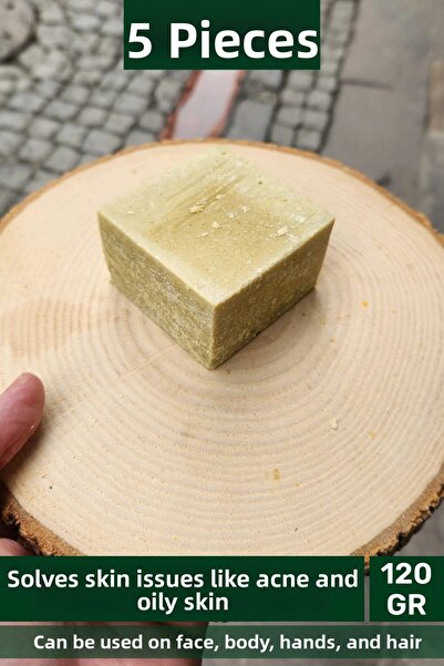 Carlburn # صابون عشبي طبيعي 100% برائحة جميلة لليدين والوجه والشعر والجسم، صا...