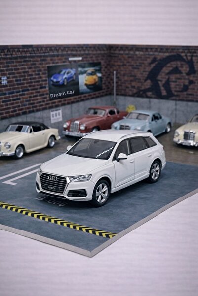 MODEL HEDİYELİK Audi Q7 White Diecast Metal Car
