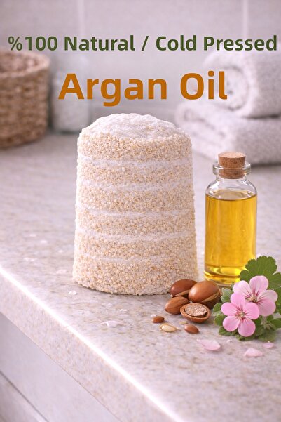 Lavandula صابون ذاتي التحضير، زيت الأرغان طبيعي 100% ومعصور على البارد، ألياف...