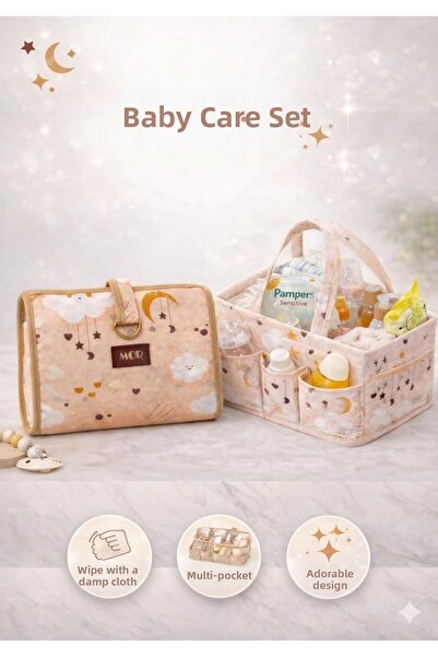 MorBebe Mother Baby Care Bag Si Organizer I Portable Care Bag Si Set of 2