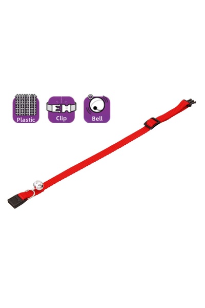 Empressco Karlıe Cat Collar with Rattle Red 30 cm