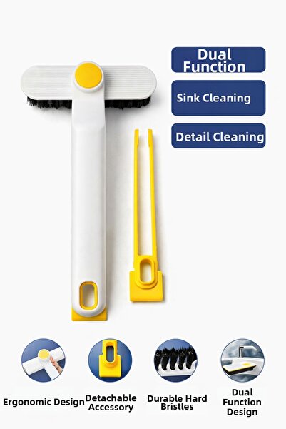 ARVALE Dual Function Sink Cleaning Brush Kitchen Bathroom Cleaning Brush with...