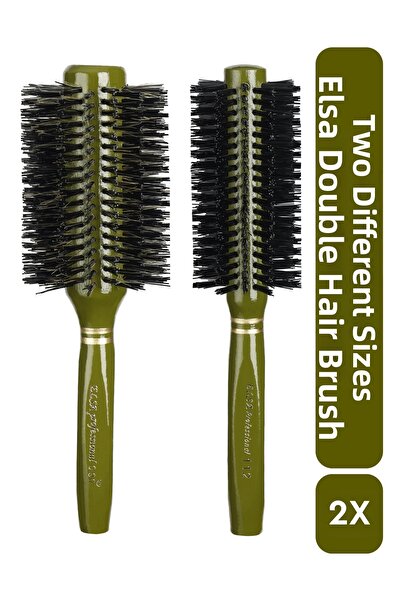 ELSA Επαγγελματική βούρτσα πράσινων μαλλιών 2 συσκευασιών