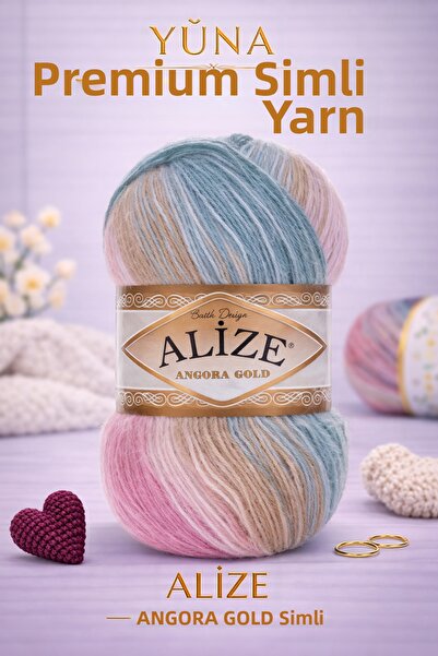 Alize نسيج أنغورا سترة باتيك ذهبية سترة خيط حياكة للسترات 2970