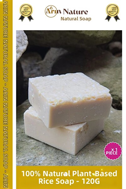 Carlburn # صابون الأرز 100% طبيعي برائحة جميلة لليدين والوجه والشعر والجسم، ص...