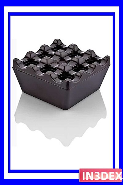 İN3DEX Square Shaped Fireproof Grill Ashtray