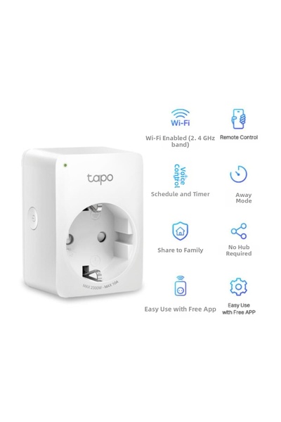 TP-LINK Tapo P100 Mini Wi-Fi Έξυπνη Πρίζα Σετ 4 Τεμ.