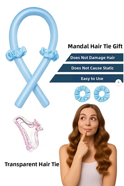 Kezban Tekstil Σετ Μαλλιών χωρίς θερμότητα - Σατέν Νυχτερινό Μπούκλερ - Λουκο...