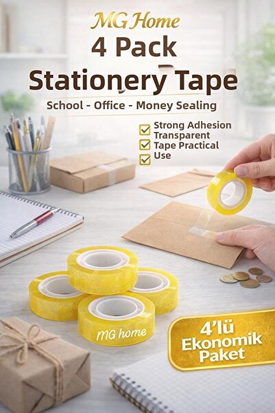 VENON 4 bucăți ❤️   Bandă adezivă pentru bani Bandă de papetărie Bandă de bir...