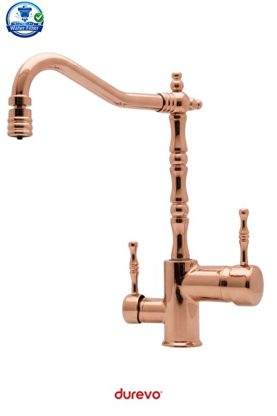 DUREVO Su Aritmali Rustic Vintage Kitchen Faucet Zen Design - Swivel Head Fea...
