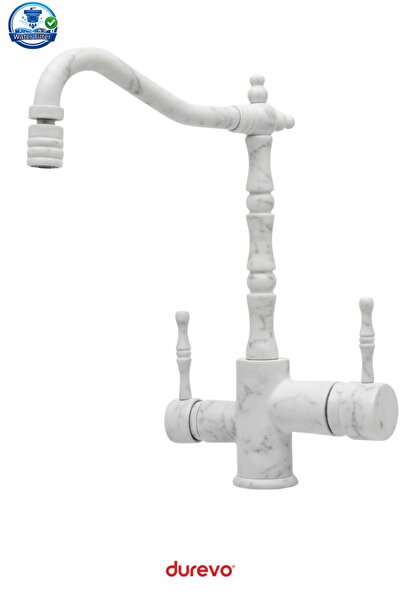 DUREVO Su Aritmali Rustic Vintage Kitchen Faucet Zen Design - Swivel Head Fea...