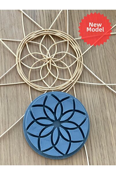 Mady Aksesuar Rattan Knitting Mold, Template, Pattern, Template Model No -27