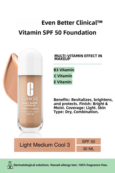 Clinique Even Better Clinical Vitamin Makeup SPF 50 Fondöten - Renk: Light Me...