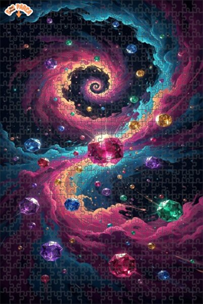 Esranın Dünyası لغز خشبي على شكل لوحة زيتية من سلسلة كوزميك جيرل جيمز ستورم 5...