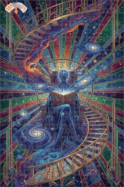 Esranın Dünyası لغز الحكمة المجرية الخشبي المُطرز مزدوج الطبقات قطعة 20x30