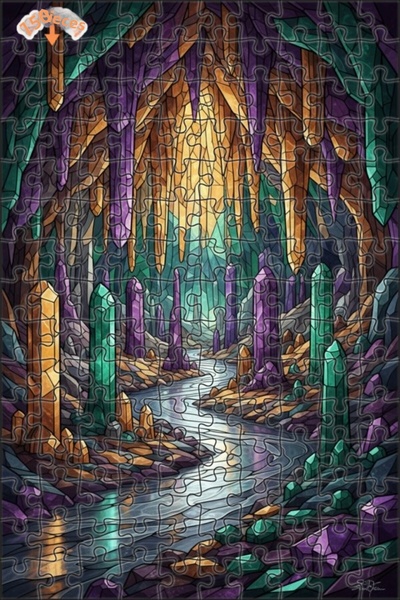 Esranın Dünyası لغز خشبي بإطار مزدوج الطبقات من كريستال ماريج، 150 قطعة، 20×30