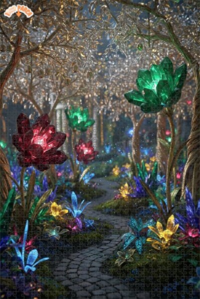 Esranın Dünyası لوحة فنية بتأثير الزيت على شكل طريق الغابة الكريستالية، بازل ...