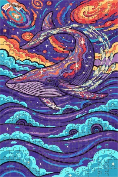 Esranın Dünyası لغز خشبي مؤطر من كوزميك بالينا آرت منقوش مزدوج الطبقات قطعة 3...