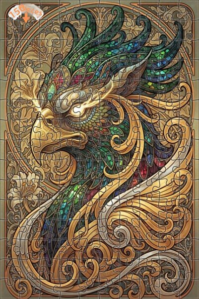 Esranın Dünyası لوحة فنية خشبية رائعة على شكل مخلوقات، مزدوج الطبقات قطعة، 15...