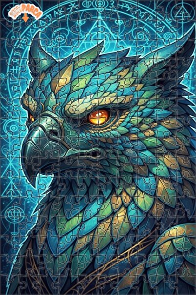 Esranın Dünyası لغز الفهد الغامض منقوش مزدوج الطبقات قطعة من الألغاز الخشبية ...