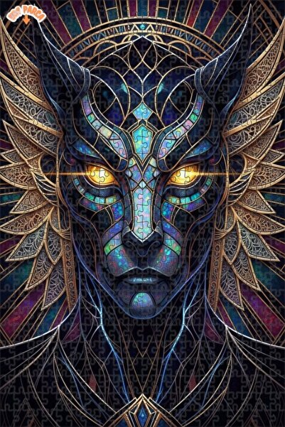 Esranın Dünyası لغز خشبي مؤطر بطبقتين من ماستربيتشر فن الفهد الغامض 500 قطعة ...