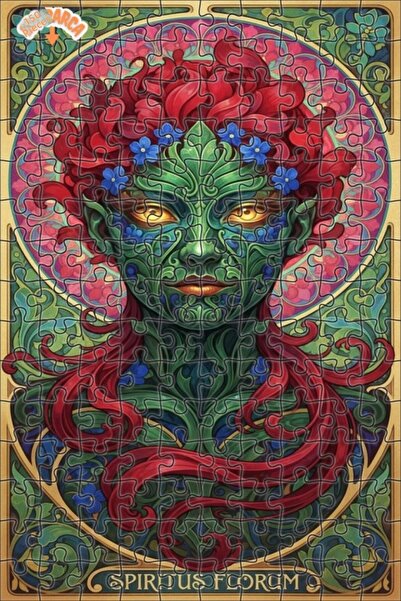 Esranın Dünyası The Spirit of Flora Oil Painting Lookalike Double-Layer Frame...