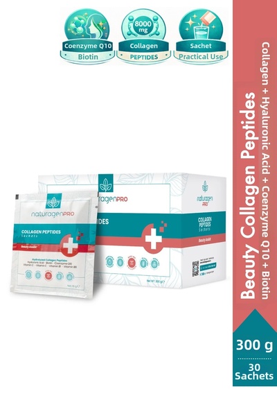 Naturagen برو بيوتي أسيت كولاجين ببتيدز كولاجين متحلل 30 كيس |   بيوتين |   ن...
