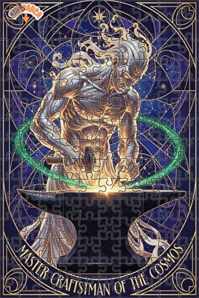 Esranın Dünyası لغز خشبي مكون من مزدوج الطبقات إطارًا بتصميم فنان فلكي إبداعي...