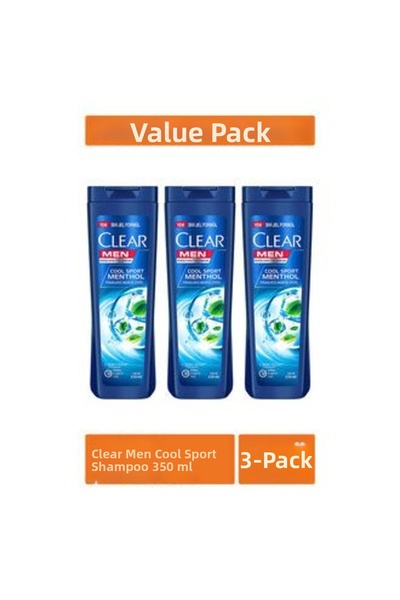 Clear 1 قطعة شامبو مين كول سبورت 3 × 350 مل