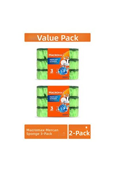 MATMEL 6 Pieces of Macromax Coral Sponge 2 X 3 Pieces