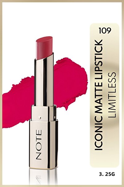 NOTE Iconic Matte Lipstick Lasting Matte Lipstick 109 Limitless - Pink