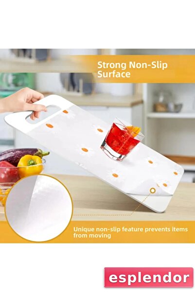 esplendor مانع للانزلاق بطانة خزانة إيفا شفافة ديزي منقوش بعرض 45 سم