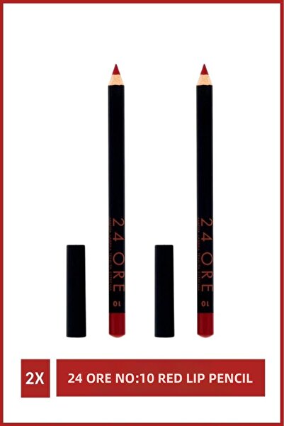 Deborah Milano 24 Ore N:10 Red Lip Pencilx2