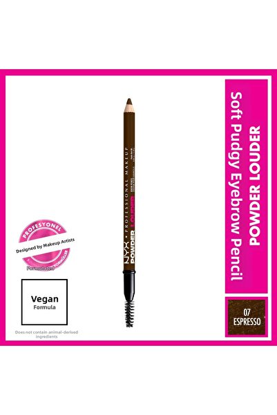 NYX Powder Louder Powdered Eyebrow Pencil 07 Espresso