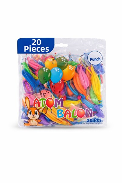 Twin Store Colorful Atom Balloon Punch Balloon Rubber String Party Balloon 20...