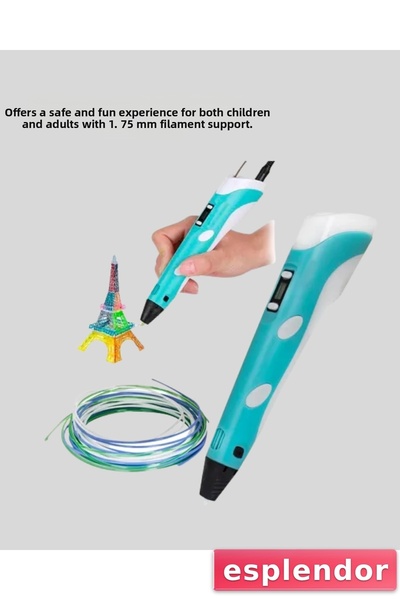 esplendor قلم طابعة ثلاثية الأبعاد محمول بتقنية FDM واستخدام متعدد الأغراض